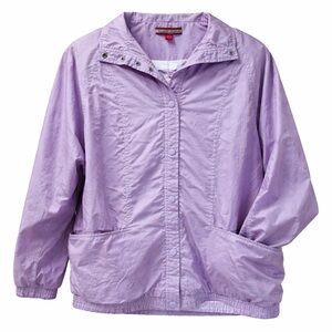 Vintage Tudor Court Lightweight Windbreaker Jacket – Lavender – Size L